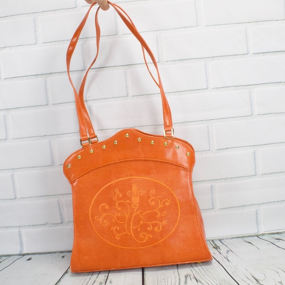 Deborah Lewis Handbags - Deborah Lewis Studio Orange Handbag Purse Bag